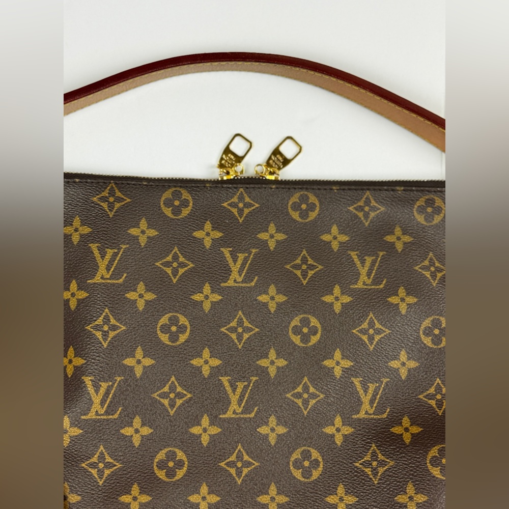 Louis Vuitton PM Berri Shoulder Bag Brown Canvas Monogram Authentic - Picture 2 of 16